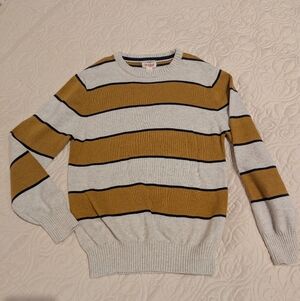 NWOT Boys Cat And Jack Striped Sweater, Mustard